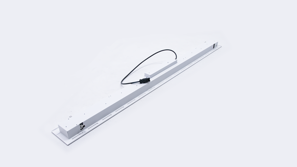 LCB LED Europe LED Bandraster Armatuur UGR19 - Plenum - 1720x145mm - 30W 3600lm - 4000K 840 Koel Wit | Matt Alu Reflector | 2 meter - Wieland GST18i3 LCB LED Europe LED Bandraster Armatuur UGR19 - Plenum - 1720x145mm - 30W 3600lm - 4000K 840 Koel Wit | Matt Alu Reflector | 2 meter - Wieland GST18i3