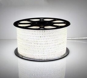 LCB LED Europe  LED Lichtslang Pro V3 7MM - 200W 24000Lm - 6000K 860 Daglichtwit | 50 Meter - Bouwplaats verlichting – Plug & Play - 60 LEDs/m