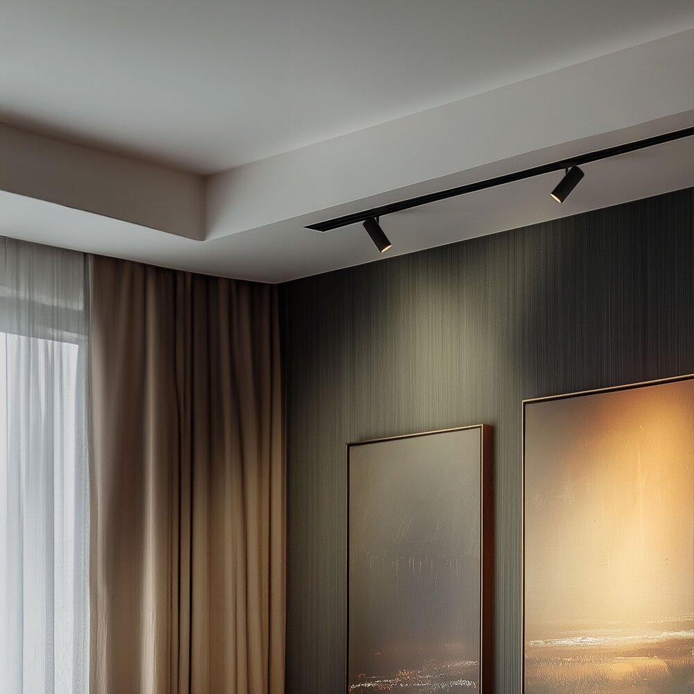 LED Railspot - MADARA LIBRA - 3-Fase - IP54 - Zwart | Geschrikt voor 1x GU10 LED Railspot - MADARA LIBRA - 3-Fase - IP54 - Zwart | Geschrikt voor 1x GU10