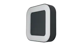 Ledvance Zakelijk: Professionele LED Verlichting & Armaturen | voor de installateur LED Wandlamp - Endura Stijl Vierkant - Donker Grijs - 13.5W 480lm - 3000K Warm Wit