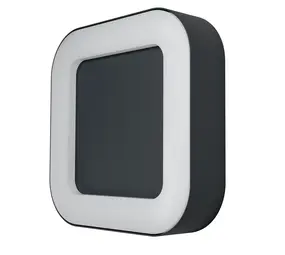 Ledvance Zakelijk: Professionele LED Verlichting & Armaturen LED Wandlamp - Endura Stijl Vierkant - Donker Grijs - 13.5W 480lm - 3000K Warm Wit