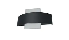 Ledvance Zakelijk: Professionele LED Verlichting & Armaturen | voor de installateur LED Wandlamp - Endura Stijl Shield - Donker Grijs - 11W 410lm - 3000K Warm Wit