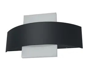 Ledvance Zakelijk: Professionele LED Verlichting & Armaturen LED Wandlamp - Endura Stijl Shield - Donker Grijs - 11W 410lm - 3000K Warm Wit