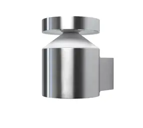 Ledvance Zakelijk: Professionele LED Verlichting & Armaturen LED Wandlamp - Endura Stijl Cilinder - Roestvrij Staal - 6W 360lm - 3000K Warm Wit