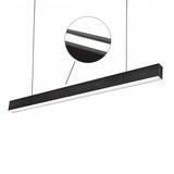 Spectrum voor de installateur LED Modern Pendel armatuur Up Down - Allday Zwart - 168cm - 72W 9135Lm | 3000k 930 Warm Wit Spectrum voor de installateur LED Modern Pendel armatuur Up Down - Allday Zwart - 168cm - 72W 9135Lm | 3000k 930 Warm Wit