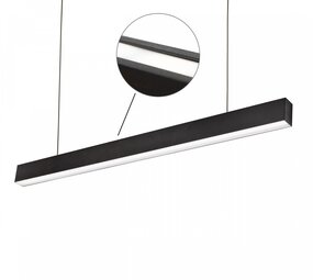 Spectrum voor de installateur LED Modern Pendel armatuur Up Down - Allday Zwart - 168cm - 72W 9135Lm | 3000k 930 Warm Wit Spectrum voor de installateur LED Modern Pendel armatuur Up Down - Allday Zwart - 168cm - 72W 9135Lm | 3000k 930 Warm Wit