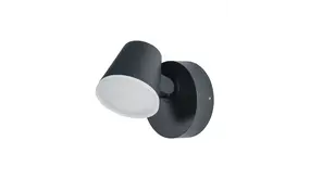 Ledvance Zakelijk: Professionele LED Verlichting & Armaturen | voor de installateur LED Wandlamp - Endura Stijl Midi - Donker Grijs - 13.5W 800lm - 3000K Warm Wit