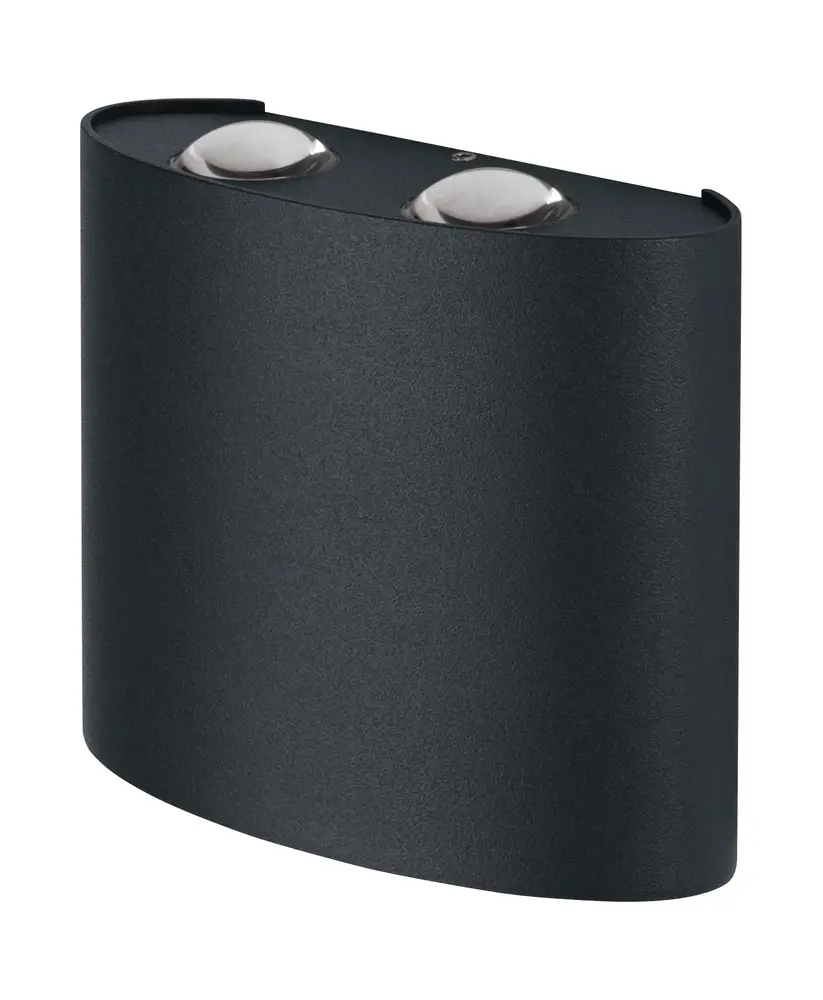 Ledvance LED Wandlamp - Endura Stijl Updown Deco - Donker Grijs - 11W 550lm - 3000K Warm Wit