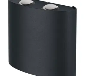 Ledvance Zakelijk: Professionele LED Verlichting & Armaturen LED Wandlamp - Endura Stijl Updown Deco - Donker Grijs - 11W 550lm - 3000K Warm Wit