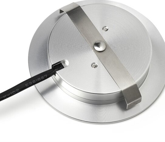 LCB LED Europe  12V Inbouwspot IP44 -  Meubelspot Dimbaar - Modena Zilver 68MM - 3W  190Lm - 2700K 827 Warm Wit | Zaagmaat 60MM - Extra slim 14MM