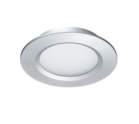 LCB LED Europe  12V Inbouwspot IP44 -  Meubelspot Dimbaar - Modena Zilver 68MM - 3W  190Lm - 2700K 827 Warm Wit | Zaagmaat 60MM - Extra slim 14MM