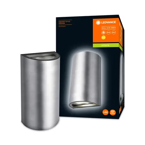 Ledvance Zakelijk: Professionele LED Verlichting & Armaturen | voor de installateur LED Wandlamp - Endura Stijl Updown - Aluminium - 12W 700lm - 3000K Warm Wit
