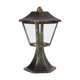 Ledvance Zakelijk: Professionele LED Verlichting & Armaturen | voor de installateur LED Tuinlamp - Endura Classic - Zwart-Goud - E27 - 33cm | Traditioneel