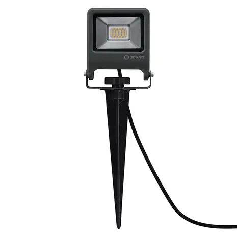 Ledvance Zakelijk: Professionele LED Verlichting & Armaturen | voor de installateur LED Breedstraler - Endura Spike - Zwart - 20W 1700lm - 3000K Warm Wit