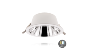 LED Downlight - Wit 180MM  - 16W 1559Lm - CCT 830-840-850 Multi Color Switch  |  Zaagmaat 160MM + Eurostekker 1.5m LED Downlight - Wit 180MM  - 16W 1559Lm - CCT 830-840-850 Multi Color Switch  |  Zaagmaat 160MM + Eurostekker 1.5m