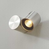 LED Opbouw Richtspot -  Mayen Zilver RVS -  7W 805Lm - 2700K 827 Warm Wit | Dimbaar - 7,2 × 8,6 cm