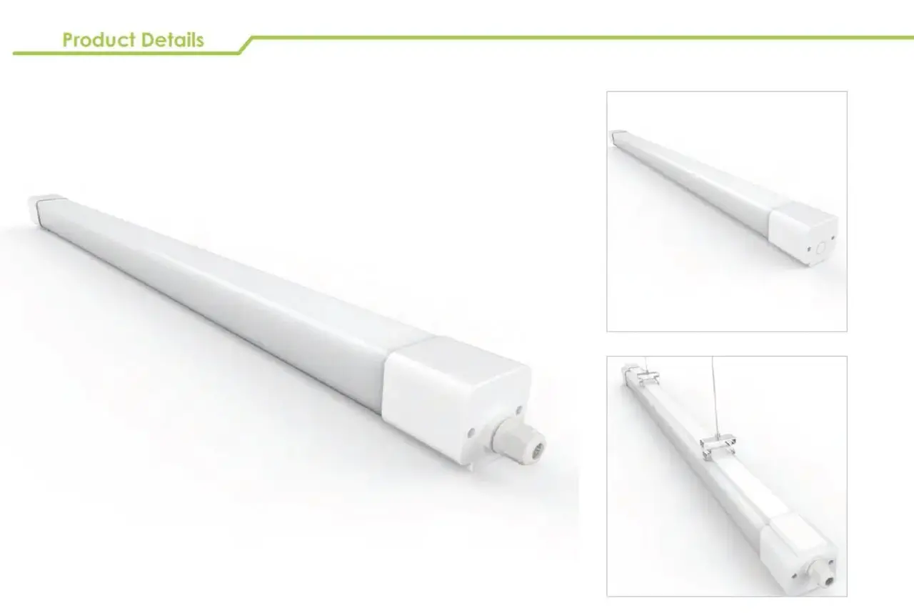 LED Montagebalk 150cm - DIP switch 25W/45W - 160 lm/w - DIP switch CCT 3000K / 4000K / 5000K - PC (polycarbonaat) behuizing -  5 aderige bekabeling - IP65 - IK09 slagvast LED Montagebalk 150cm - DIP switch 25W/45W - 160 lm/w - DIP switch CCT 3000K / 4000K / 5000K - PC (polycarbonaat) behuizing -  5 aderige bekabeling - IP65 - IK09 slagvast