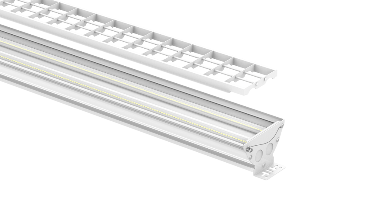 LED Montagebalk lineaire opbouw lijnverlichting module - DIP switch 50W - 150W - 180 lm/w -  CCT 3000K / 4000K / 5000K - inclusief sensor base (sensor ready, excl. sensor) - aluminium behuizing - PC (polycarbonaat) -  90 graden - HACCP LED Montagebalk lineaire opbouw lijnverlichting module - DIP switch 50W - 150W - 180 lm/w -  CCT 3000K / 4000K / 5000K - inclusief sensor base (sensor ready, excl. sensor) - aluminium behuizing - PC (polycarbonaat) -  90 graden - HACCP