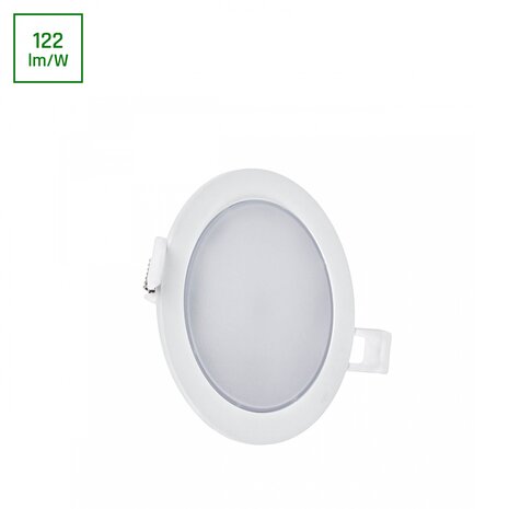 Aigostar LED Downlight - Plafondlamp Inbouw/ Opbouw IP20 - 115MM - 6W 560Lm  | Selecteer lichtkleur - Zaagmaat 95MM - Incl. Veerklemsysteem