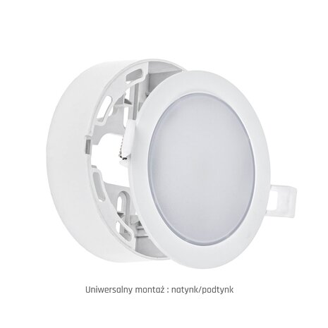 Aigostar LED Downlight - Plafondlamp Inbouw/ Opbouw IP20 - 115MM - 6W 560Lm  | Selecteer lichtkleur - Zaagmaat 95MM - Incl. Veerklemsysteem