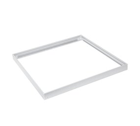 LCB LED Europe  LED Paneel Opbouw frame systeem - 60x60x6.8 cm - Wit aluminium | Geschikt voor Backlit en Sidelit panelen