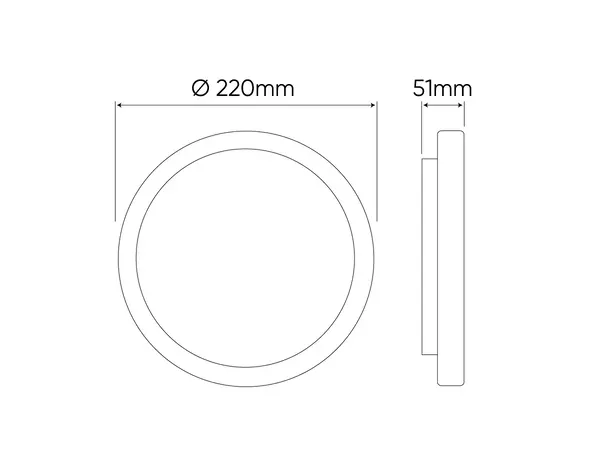 LCB LED LED Plafondlamp/ Wandlamp IP54 - Acton - Bewegingssensor MV -  24W 2600Lm - 4000K 840 Koel Wit  | IK08 - 5 jaar garantie  -  vervangt 240W