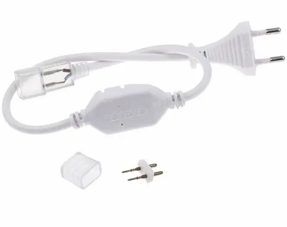 LCB LED Lichtslang V3 - 9MM Toebehoren | Aansluitstekker - Voeding met eurostekker 230v - Incl. Eind kap LCB LED Lichtslang V3 - 9MM Toebehoren | Aansluitstekker - Voeding met eurostekker 230v - Incl. Eind kap