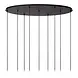 LED Plafondlamp Hanglamp - JOANET Ovaal 9-Lichts - Zwart Goud Messing – Dimbaar – 130x35 cm | Designlamp 6x E27 3x GU10 Fitting LED Plafondlamp Hanglamp - JOANET Ovaal 9-Lichts - Zwart Goud Messing – Dimbaar – 130x35 cm | Designlamp 6x E27 3x GU10 Fitting