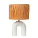 Lucide LED Tafellamp - RONDA - 1x E27 Fitting - Rattan Kap - Keramische Basis - 28x28x45cm - Wit - Niet Dimbaar - Binnengebruik Lucide LED Tafellamp - RONDA - 1x E27 Fitting - Rattan Kap - Keramische Basis - 28x28x45cm - Wit - Niet Dimbaar - Binnengebruik