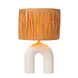 Lucide LED Tafellamp - RONDA - 1x E27 Fitting - Rattan Kap - Keramische Basis - 28x28x45cm - Wit - Niet Dimbaar - Binnengebruik Lucide LED Tafellamp - RONDA - 1x E27 Fitting - Rattan Kap - Keramische Basis - 28x28x45cm - Wit - Niet Dimbaar - Binnengebruik