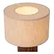 Lucide LED Tafellamp - TACHINA – Hout & Linnen – 1x E14 Fitting – Ø15cm – Niet dimbaar – Geschikt voor LED – Binnenverlichting – Natuurlijke look