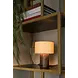 Lucide LED Tafellamp - TACHINA – Hout & Linnen – 1x E14 Fitting – Ø15cm – Niet dimbaar – Geschikt voor LED – Binnenverlichting – Natuurlijke look