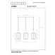 Lucide LED Tafellamp - CORINA - 3xE27 - Verstelbaar - Geschikt voor LED - Dimbaar - L90xB22xH185cm - Crème - Textiel - Binnenverlichting