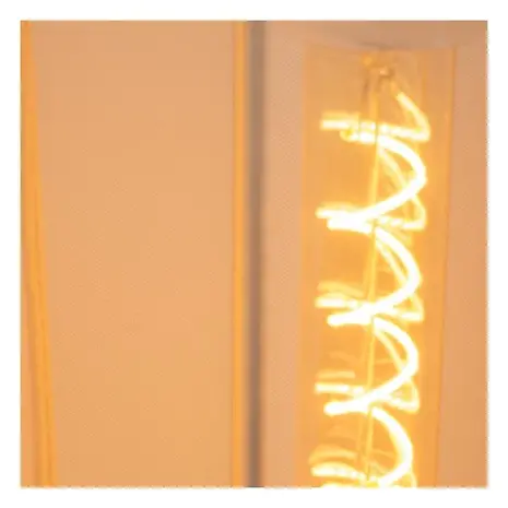 Lucide LED Tafellamp - CORINA - 3xE27 - Verstelbaar - Geschikt voor LED - Dimbaar - L90xB22xH185cm - Crème - Textiel - Binnenverlichting