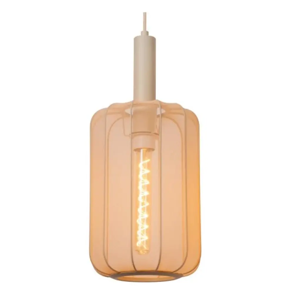 Lucide LED Tafellamp - CORINA - 3xE27 - Verstelbaar - Geschikt voor LED - Dimbaar - L90xB22xH185cm - Crème - Textiel - Binnenverlichting