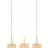 Lucide LED Tafellamp - CORINA - 3xE27 - Verstelbaar - Geschikt voor LED - Dimbaar - L90xB22xH185cm - Crème - Textiel - Binnenverlichting
