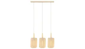 LED Tafellamp - CORINA - 3xE27 - Verstelbaar - Geschikt voor LED - Dimbaar - L90xB22xH185cm - Crème - Textiel - Binnenverlichting LED Tafellamp - CORINA - 3xE27 - Verstelbaar - Geschikt voor LED - Dimbaar - L90xB22xH185cm - Crème - Textiel - Binnenverlichting