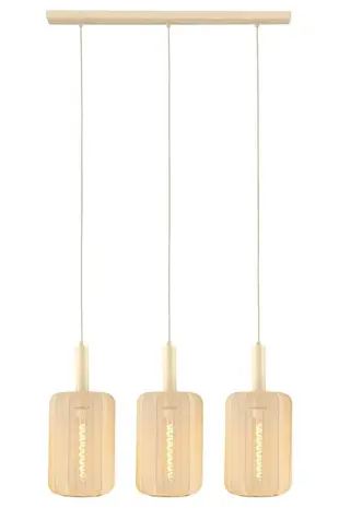 Lucide LED Tafellamp - CORINA - 3xE27 - Verstelbaar - Geschikt voor LED - Dimbaar - L90xB22xH185cm - Crème - Textiel - Binnenverlichting