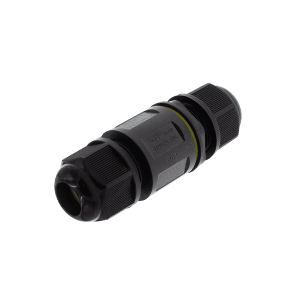 Spectrum voor de installateur Waterdichte Kabelverbinder IP68 - PRO LINE - Zwart 3-polig | Voor 0.5 tot 2.5mm² Kabels – 2 of 3 Aderig – Ø 6-11mm – Easy Connect