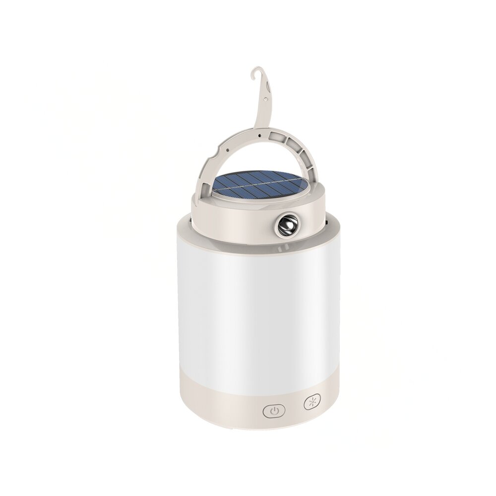 LED Campinglamp - LUMINA CAMPO - Zonnepaneel 121x191mm - Oplaadbare Powerbank, RGB Verlichting, Duurzaam ABS+PP, Binnen en Buiten Gebruik, Ideaal voor Avonturiers en Duurzame Gebruikers