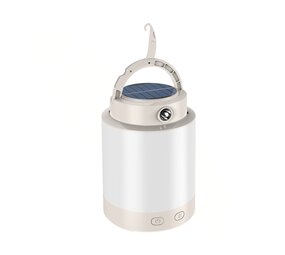 LED Campinglamp - LUMINA CAMPO - Zonnepaneel 121x191mm - Oplaadbare Powerbank, RGB Verlichting, Duurzaam ABS+PP, Binnen en Buiten Gebruik, Ideaal voor Avonturiers en Duurzame Gebruikers