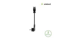 Wieland GST18i3 - 3-polige haakse aansluitstekker zwart - Male connector | 2 meter - 3Pins - 3×1.5mm2 Wieland GST18i3 - 3-polige haakse aansluitstekker zwart - Male connector | 2 meter - 3Pins - 3×1.5mm2