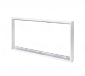 LCB LED Europe  LED paneel opbouw - 60x30cm Framesysteem - Wit aluminium - 5cm hoog incl. schroeven