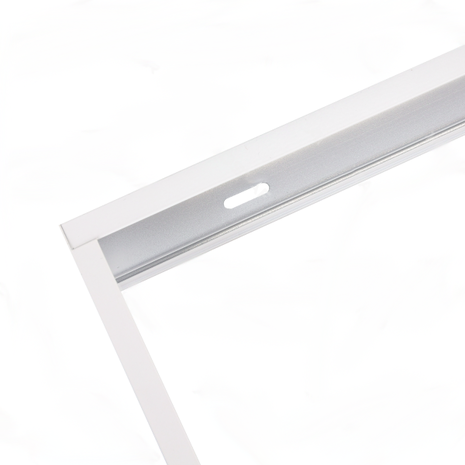 LCB LED LED paneel opbouw - 60x30cm Framesysteem - Wit aluminium - 5cm hoog incl. schroeven