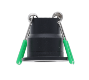 LCB LED Europe  LED inbouwspot 12v - Zwart Veranda Mini 35MM - 3W  240Lm - 2700K 827 Warm Wit  |  28MM Zaagmaat - incl. 2 meter kabel