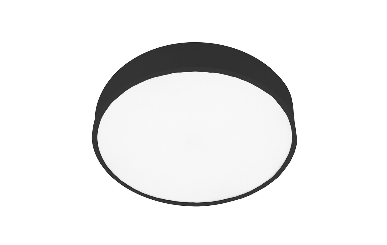 Macbright LED Plafond / Wandlamp Bulkhead IP20 - EXAL Zwart 400MM  - 18W 2200Lm - 4000k 840 Koel wit | IK08 - 5 jaar garantie