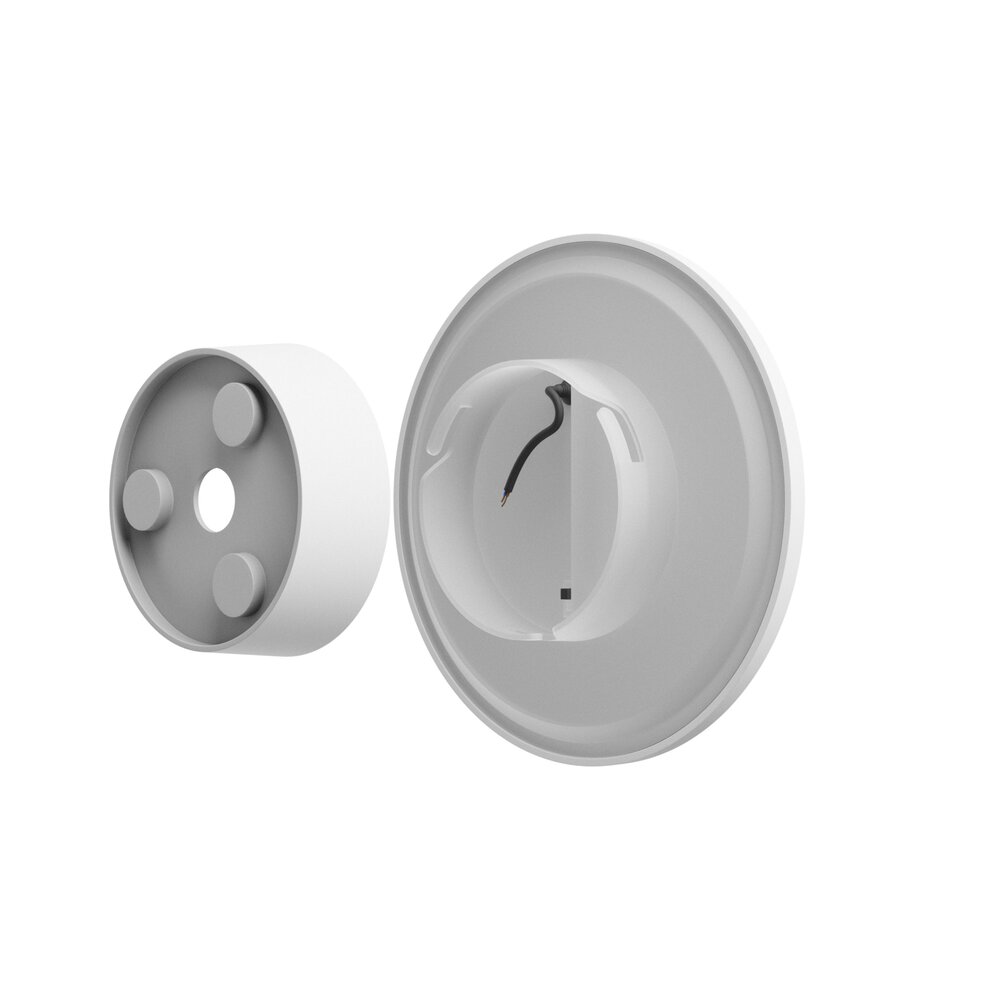 LED Wandlamp - PIATTA 12W CCT - 230V - IP44 - 180x47mm Wit Rond - Verstelbare Lichtkleur (3000/4000/6000K) voor Binnen en Buiten LED Wandlamp - PIATTA 12W CCT - 230V - IP44 - 180x47mm Wit Rond - Verstelbare Lichtkleur (3000/4000/6000K) voor Binnen en Buiten