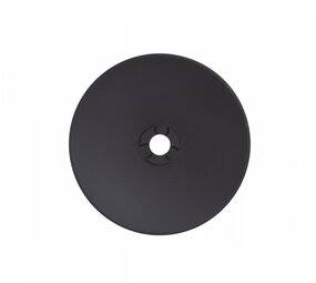 Opbouwplaat - Piatta 9W - 240x30 - Zwart Rond -Geschikt voor LED Wandlamp PIATTA 9W