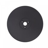Opbouwplaat - Piatta 12W - 240x30 - Zwart Rond -Geschikt voor LED Wandlamp PIATTA 12W