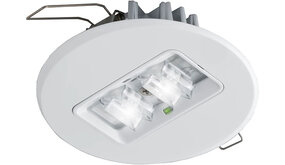 VanLien Noodverlichting: Vluchtwegsignalering  voor de installateur LED Noodverlichting Inbouw armatuur IP42 - 100MM Wit Antipaniek - 2W 5000K | Ronde Lens - Zelftest - Zaagmaat 68MM - Type EVA-R-DLI
